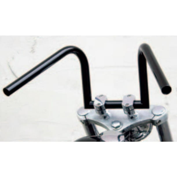 Tall Rabbit Handlebar with Dimples Polished Stainless Steel West-Eagle Motorcycle Products 818 1in 1in.